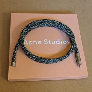 Acne Studios Woven Jack Belt Green